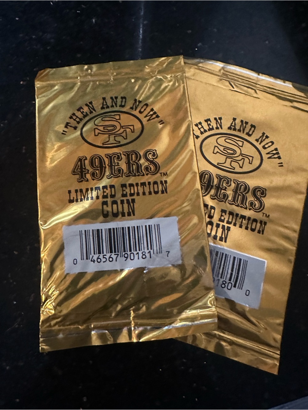 San Francisco 49ers "Then and Now" Limited Edition Coin Pack - Gold - Sealed